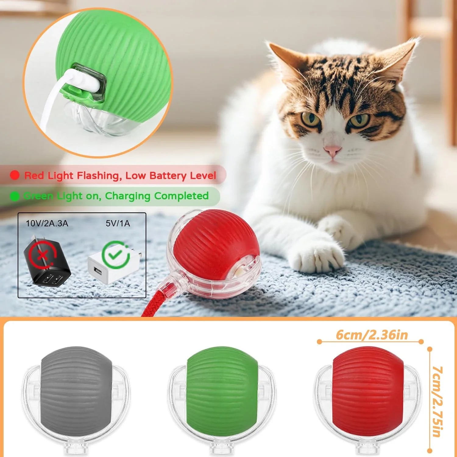 Pounce™ Auto-Rolling Cat Toy